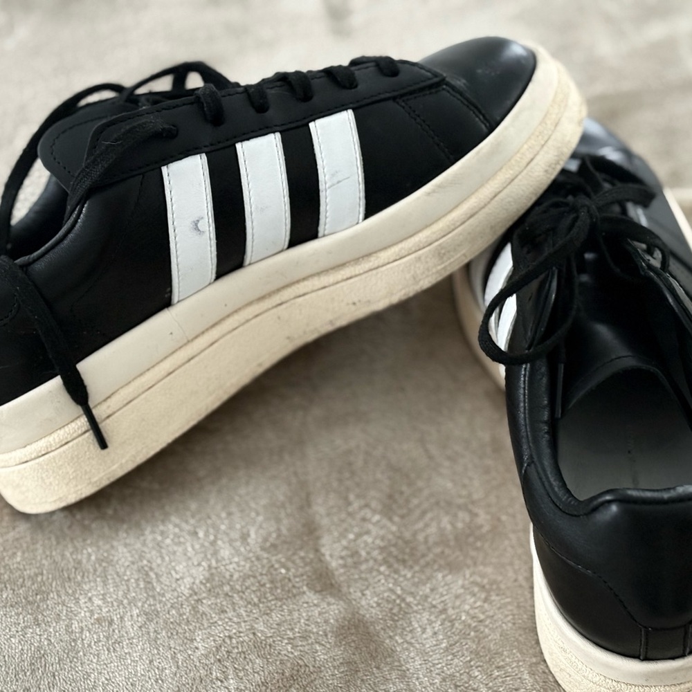 Y-3 Black and White Sneakers